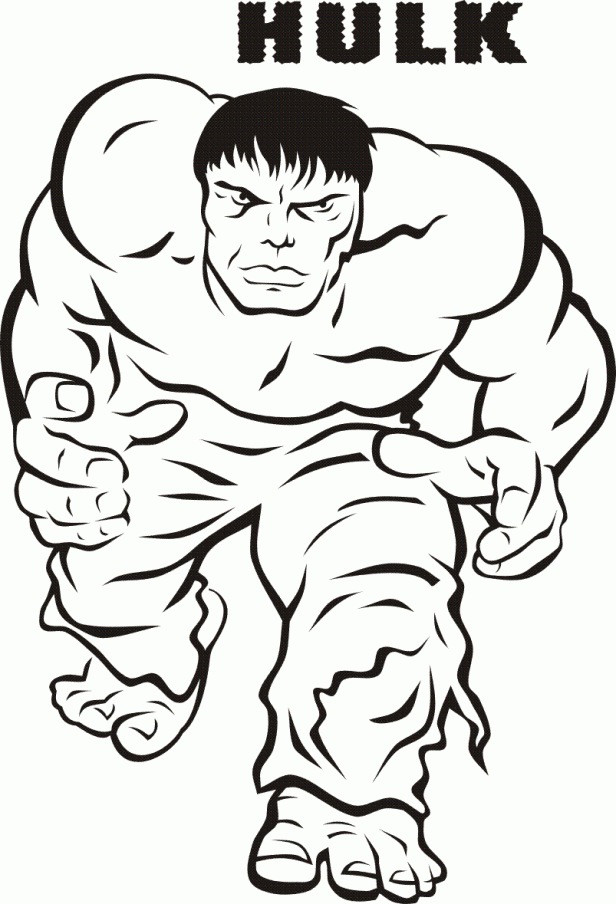 Hulk kleurplaat