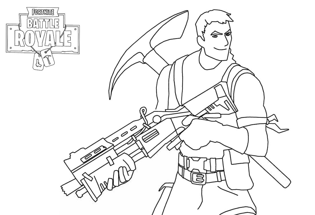 fortnite kleurplaat 23