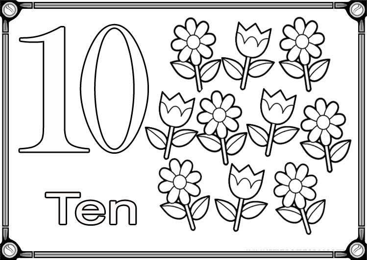 kleurplaat-cijfer-10
