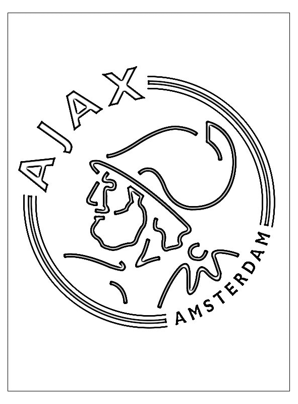ajax logo kleurplaat