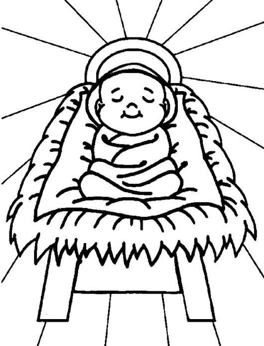 kindje Jezus in de kribbe