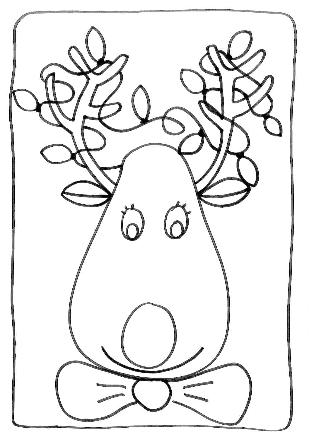 rendier met kerstverlichting