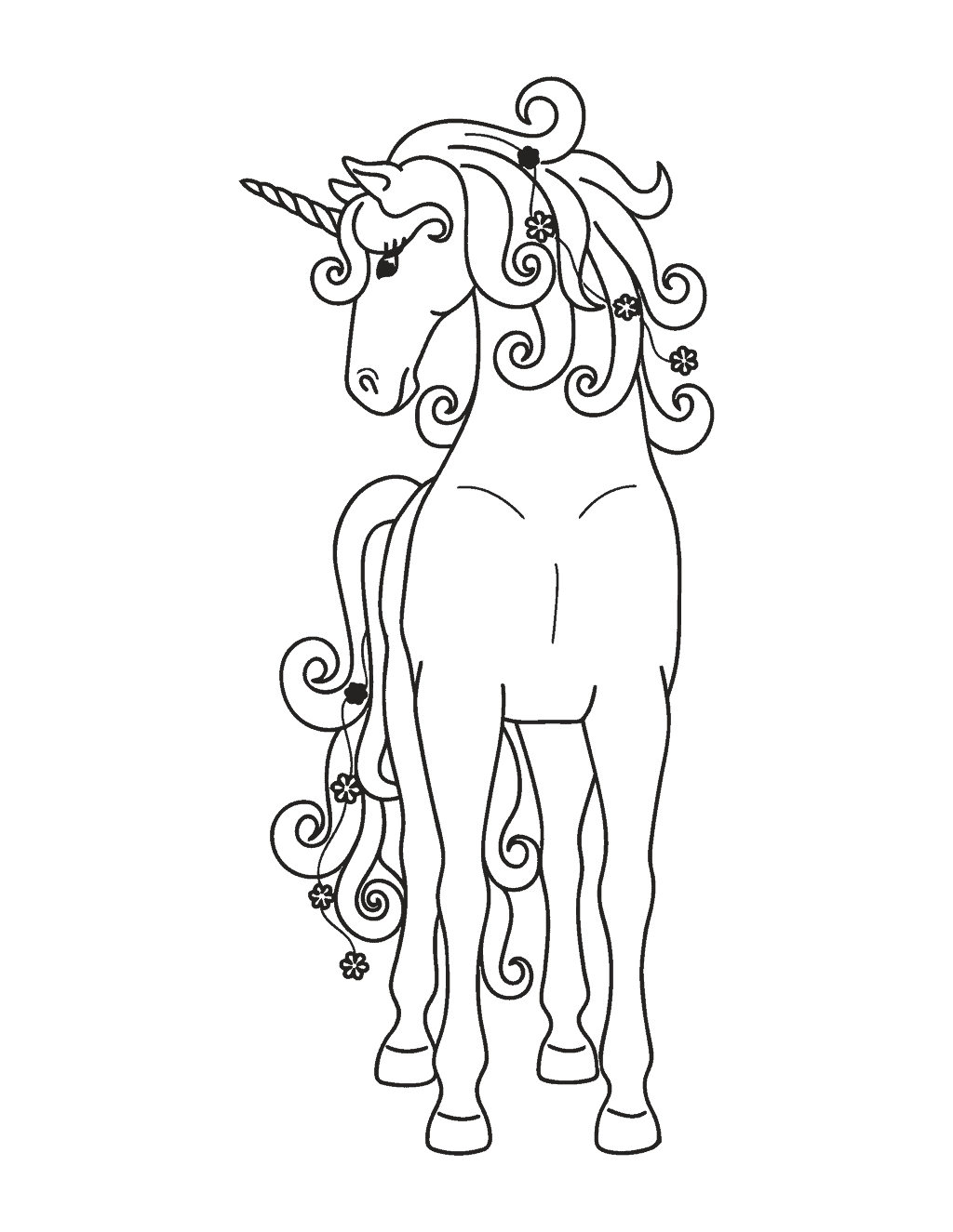 unicorn-kleurplaat-moeilijk-05