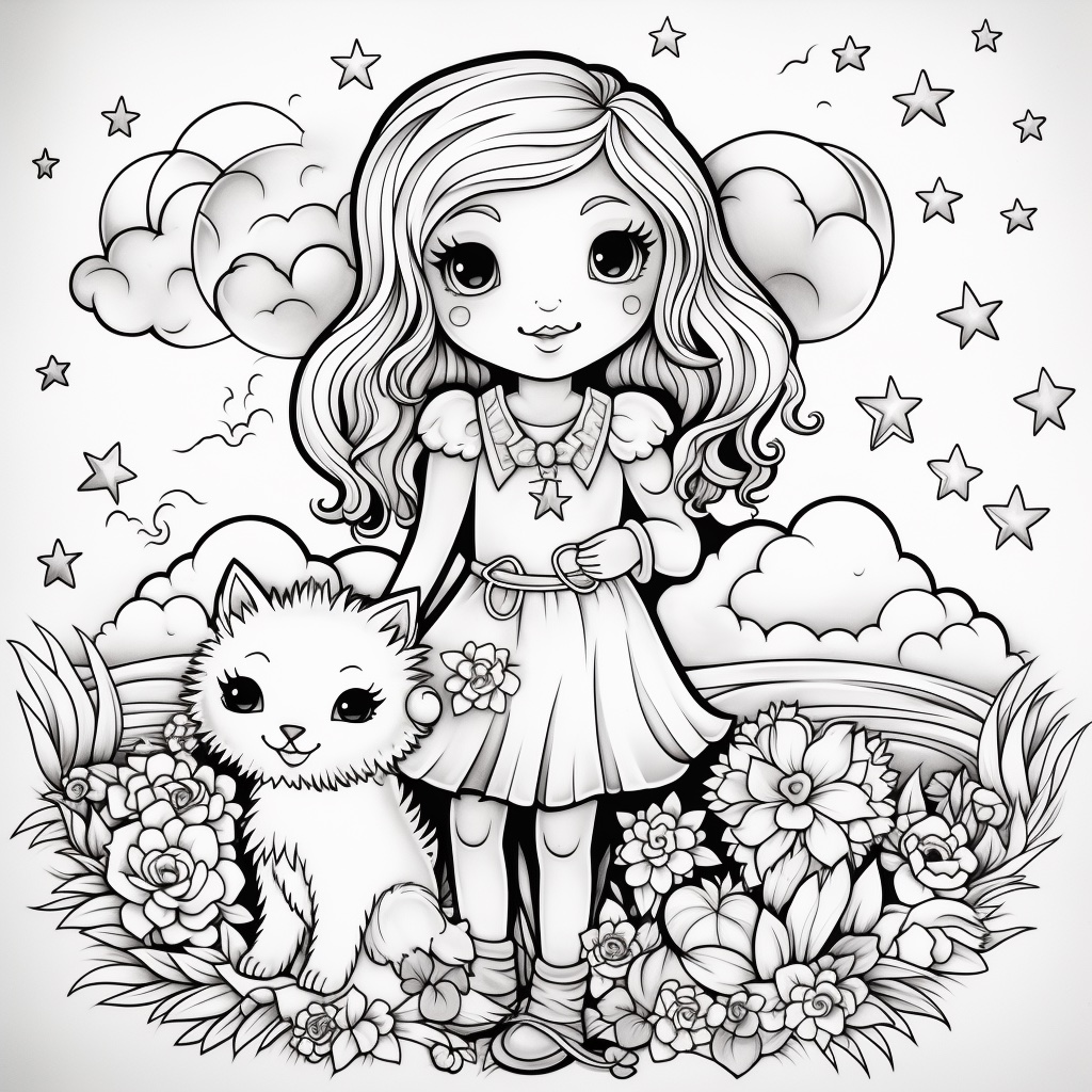 meisje met kitten