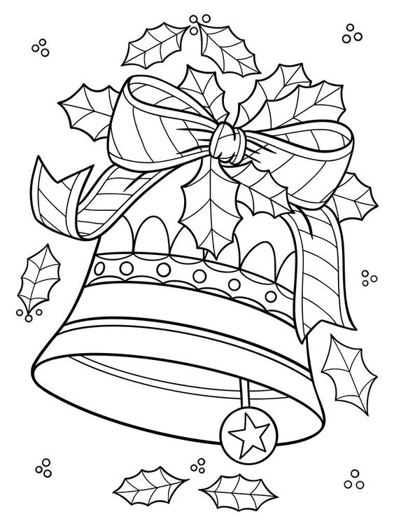 grote kerstklok met hulst